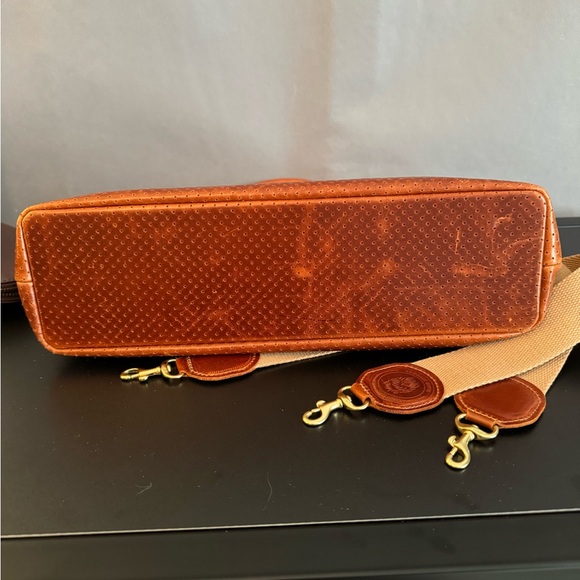Blair Ritchey MINI HUGH PERFORATED CHESTNUT with POPPY ZIPPER Beautiful Leather - Picture 5 of 15